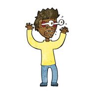 cartoon terrified man N188