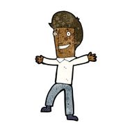 cartoon happy man N345