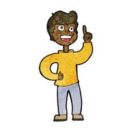 cartoon boy with great idea N7
