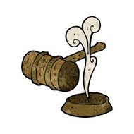 Cartoon Gavel N13