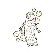 cartoon spooky ghost N77
