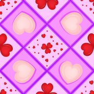 Pattern with hearts