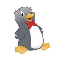 Cartoon penguin N63