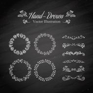 Circle floral borders