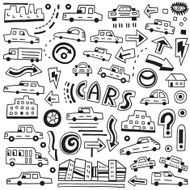 cars doodles