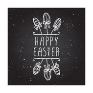 Hand-sketched easter typographic element N4