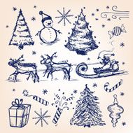 Christmas hand-drawn illustration N2