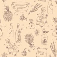 Seamless texture with spices