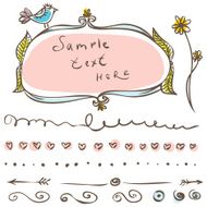 Doodle Frame and design elements N2