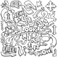 Hand Drawn Arrow Doodles