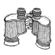 Scribble Series - Binoculars