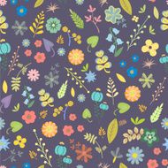 Ornate floral seamless texture endless pattern with flowers N2
