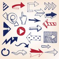 Hand-drawn arrow set N2