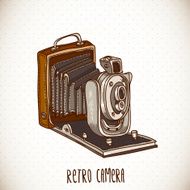 Vintage Card with Retro Camera N3