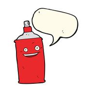 cartoon spray can with speech bubble N17