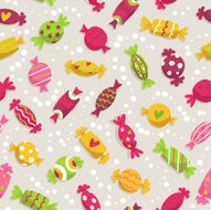 Seamless pattern with colorful sweets