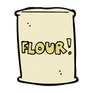comic cartoon bag of flour N9
