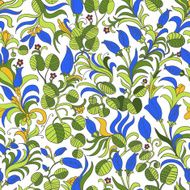 seamless pattern bright floral ornament modern N2