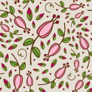 Seamless doodle floral pattern N2