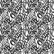 Keep calm creativity motivation-seamless hand drawn pattern doo