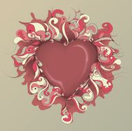 Messy Hand Drawn Heart Illustration