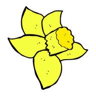comic cartoon daffodil N3