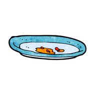 cartoon empty plate N11