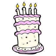 Cartoon Birthday Cake N43