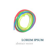 Abstract Handraw Lines Circles Vector