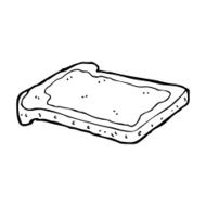 cartoon jam on toast N6