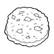 chocolate chip cookie cartoon N8