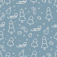 Winter Seamless Background N2