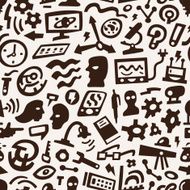 Thinking Science - seamless background