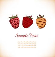 Berries set Template for ornaments crafts prints