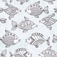 Abstract retro doodle pattern N2
