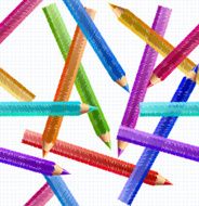 Illustration Pencil Seamless Pattern Vector