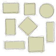 Set of hand drawn frames N3