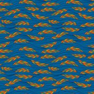 Seamless background with leaves