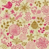 Retro floral seamless background N5