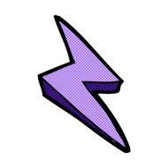 comic cartoon lightning bolt symbol N8
