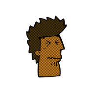 comic cartoon unhappy man N6