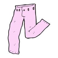 comic cartoon pair of pink pants N2
