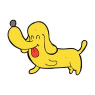 comic cartoon happy dog N22