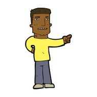 Cartoon Man Pointing N154