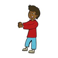 cartoon happy man N346