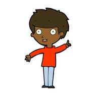 cartoon boy with idea N63