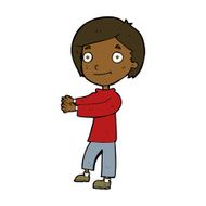 cartoon happy boy N182