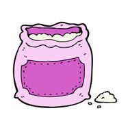 cartoon pink bag of flour N7