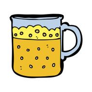 cartoon mug of beer N20