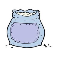 cartoon bag of flour N23